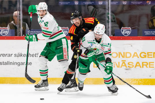 Brynäs Jacob Blomqvist mot Rögles Brady Ferguson och