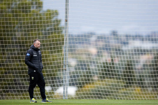 IFK Göteborgs tränare Mikael Stahre  innan