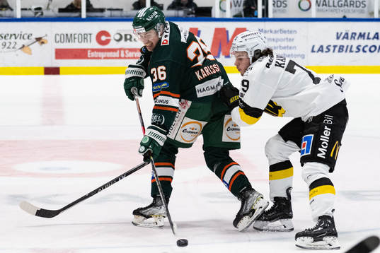 Kristianstads Filip Karlsson och Västerås Gabriel Kangas