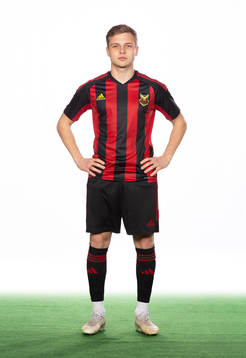 Östersunds Mykola Musolitin poserar för ett porträtt den 8 februari 2023 i Östersund.