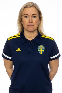 Domare Sara Persson poserar för ett porträtt den 10 februari 2023 i Stockholm. 