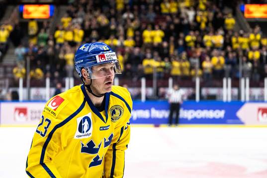 Lucas Wallmark of Sweden celebrate the 1-0 goal