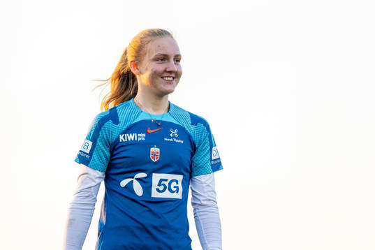 Goalkeeper Sunniva Skoglund of the Norwegian women's