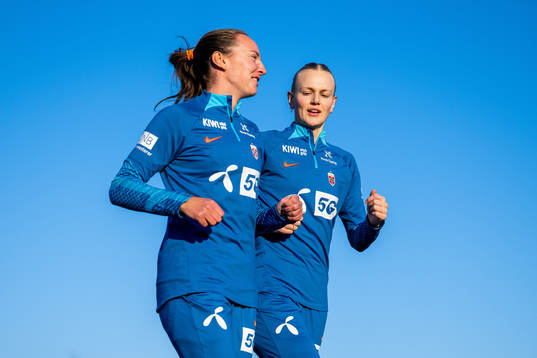 Marit Bratberg Lund and Karina Sævik of the Norwegian