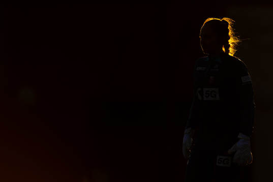 Goalkeeper Aurora Mikalsen of the Norwegian women's