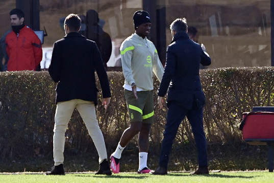 Paolo Maldini, Rafael Leao and Frederic Massara