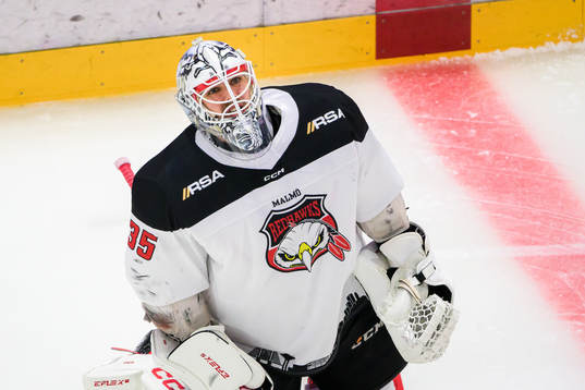 Malmö Redhawks målvakt Adam Werner
