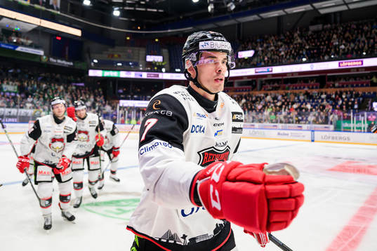 Malmö Redhawks Oliver Lauridsen jublar