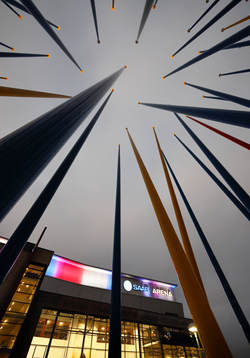 SAAB Arena före ishockeymatchen i SHL mellan Linköping