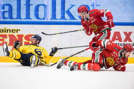 Södertäljes Jacob Dahlström och Moras Johan Persson och