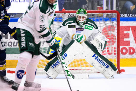 Färjestads målvakt Dennis Hildeby