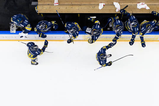 HV71s Andy Miele jublar