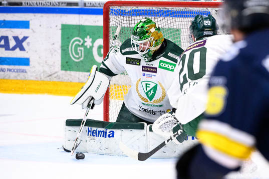 Färjestads målvakt Dennis Hildeby