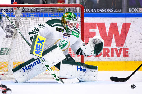 Färjestads målvakt Dennis Hildeby