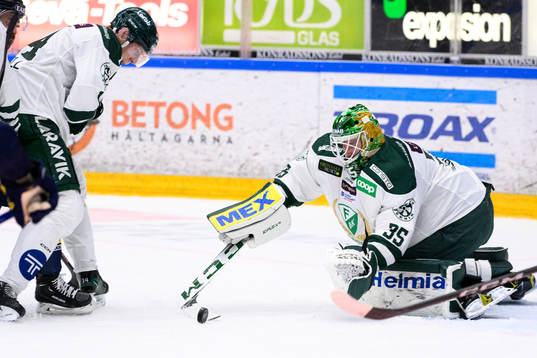 Färjestads målvakt Dennis Hildeby