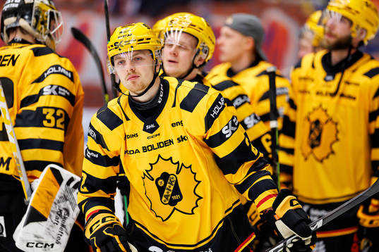 Skellefteås Linus Högberg jublar