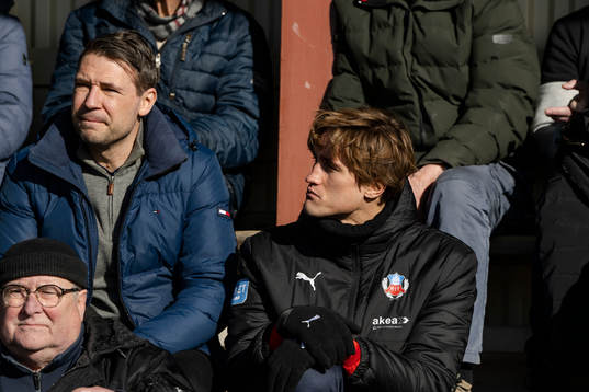 Spelaragent Stefan Selakovic och Helsingborgs Thomas Rogne