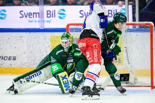 Färjestads målvakt Dennis Hildeby