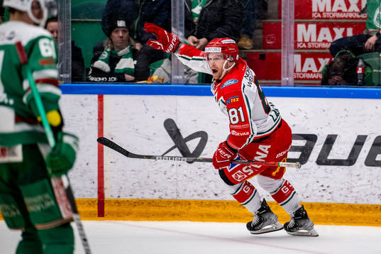 Frölundas Ryan Lasch jublar