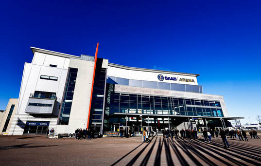 SAAB Arena före ishockeymatchen i SHL mellan Linköping