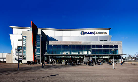 SAAB Arena före ishockeymatchen i SHL mellan Linköping
