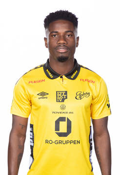 Elfsborgs Michael Baidoo poserar för ett porträtt den 21 februari 2023 i Borås.