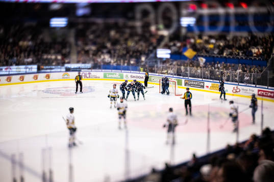 Översiktsbild tagen med tilt shift