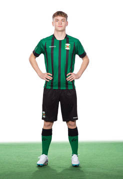 Varbergs Diego Alfonsi poserar för ett porträtt den 22 februari 2023 i Varberg.