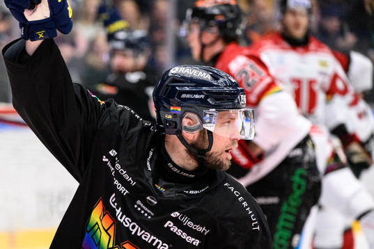 HV71s Chad Billins jublar