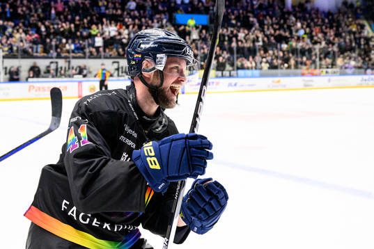 HV71s Chad Billins jublar