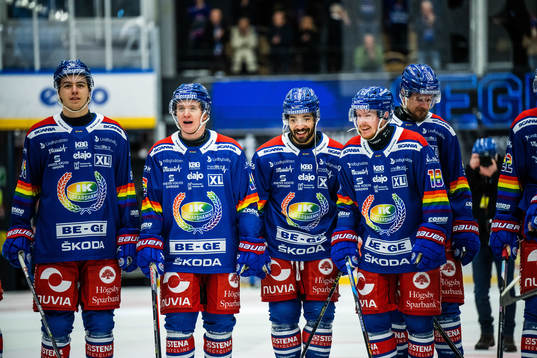 Oskarshamns Liam Svensson, Lukas Pilö, Cameron Brace och