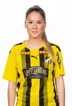 Häckens Novalie Jensen poserar för ett porträtt den 27 februari 2023 i Göteborg.