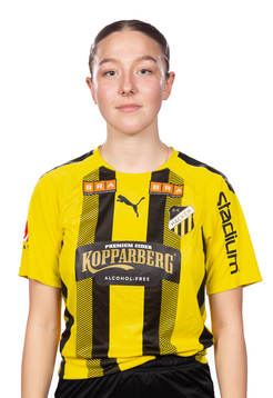 Häckens Moa Eklund poserar för ett porträtt den 27 februari 2023 i Göteborg.