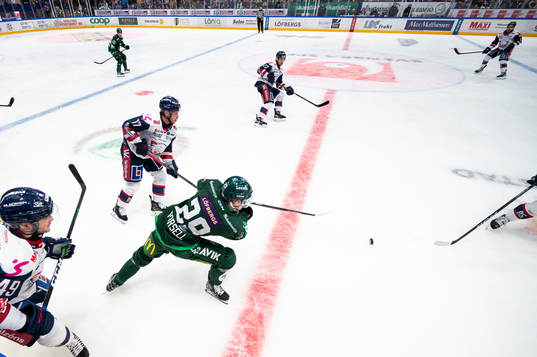 Linköpings Benjamin Maxwell, Sebastian Strandberg och