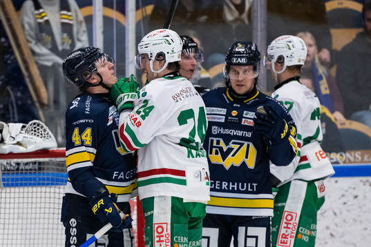 HV71s Emil Andrae och Rögles Marco Kasper