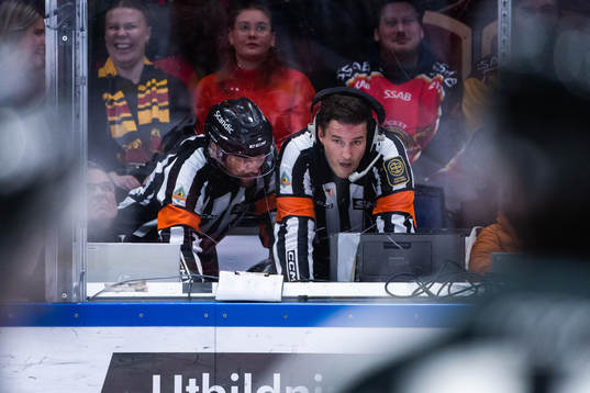 Domare Marcus Linde och Johan Nordlöf