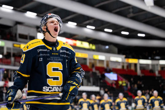 Södertäljes Albert Sjöberg jublar