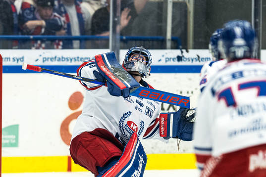 Oskarshamns målvakt Tim Juel