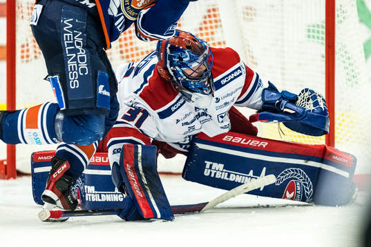 Oskarshamns målvakt Tim Juel