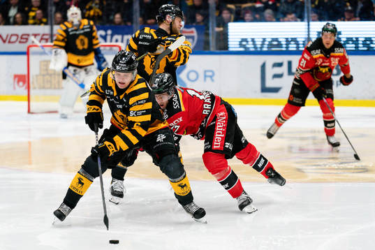 Skellefteås Måns Forsfjäll och Luleås Isac Brännström