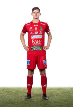 Skövdes Oscar Haglund poserar för ett porträtt den 2 mars 2023 i Skövde.