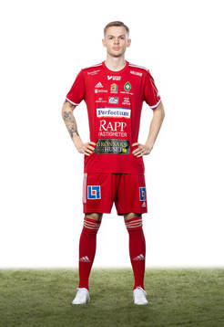Skövdes Lukas Rhöse poserar för ett porträtt den 2 mars 2023 i Skövde.
