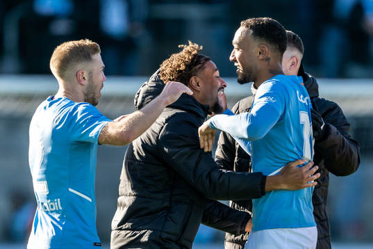 Malmö FFs Anton Tinnerholm, Joseph Ceesay och Derek