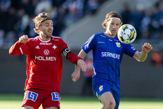 IFK Norrköpings Christoffer Nyman och IFK Göteborgs Gustav Svensson