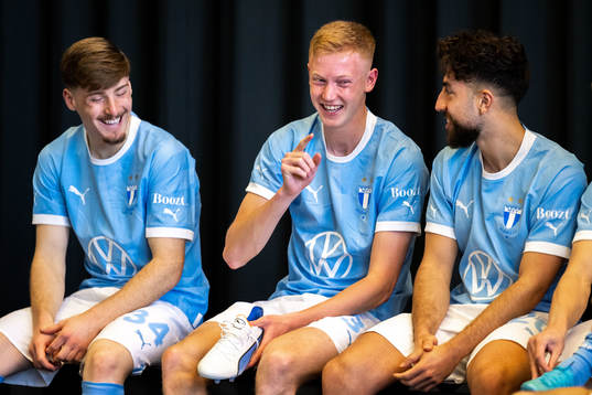 Malmö FFs Hugo Larsson och Moustafa Zeidan
