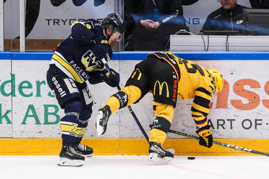 HV71s Emil Andrae och Skellefteås Filip Sandberg