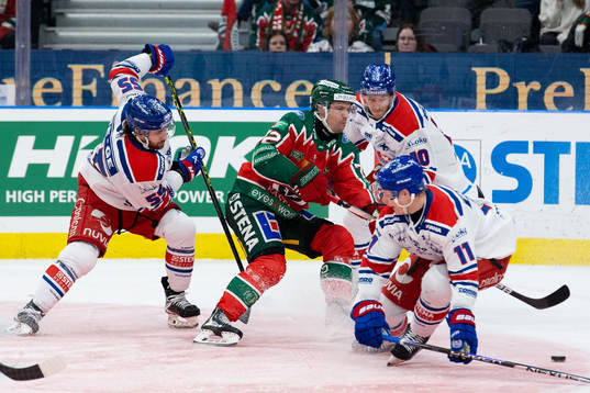 Frölundas Patrik Carlsson mot Oskarshamns David