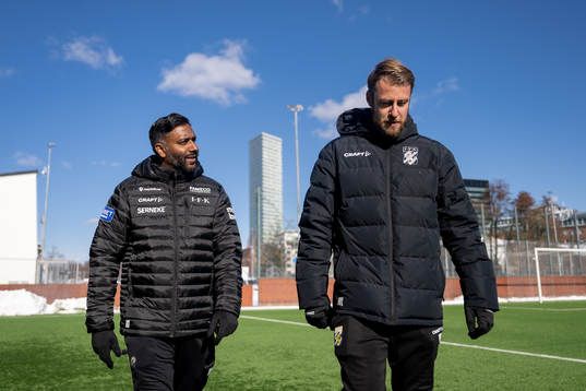 Tillfälliga huvudtränarna Alexander Tengryd och William Lundin