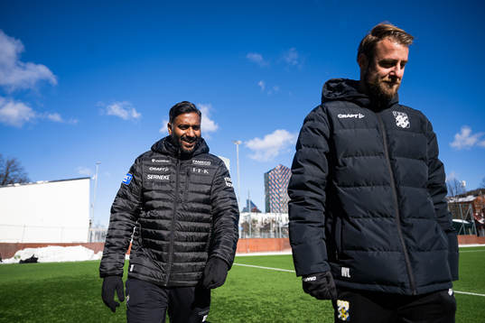 Tillfälliga huvudtränarna Alexander Tengryd och William Lundin