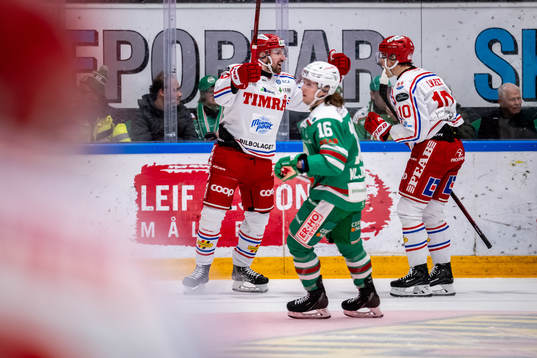 Timrås Albin Lundin och Robin Alvarez  jublar
